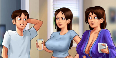 Summertime Saga #91 - nurse sucking naked patients dick