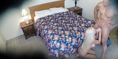 Motel hidden cam captures a horny couple fuckin ghardcore