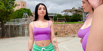 Two sex-crazed chicks are fucking with a lucky dude