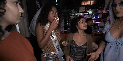 Ebony bitches get steamy in loud bachelorette perversions