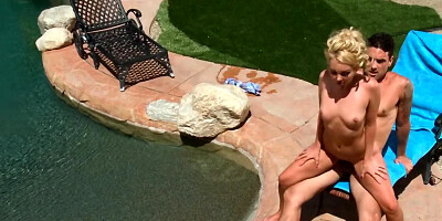 Breathtaking blond eis having hardcore sex on the sunny day