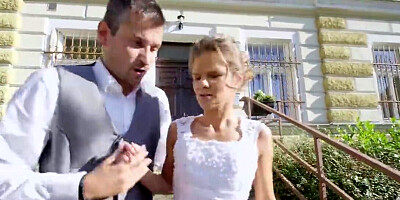 Wedding pleasure with a heartless cuckoldress in POV