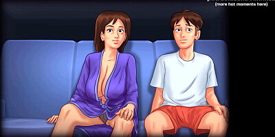 Summertime Saga - Big Juicy Boobs MILF Stepmom Accidentally Touches Her Stepson's Huge, Hungry For Her Pussy, Dick - #33