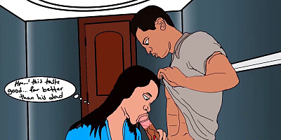Hentai , my milf step mum fuck me to keep her secret little secret