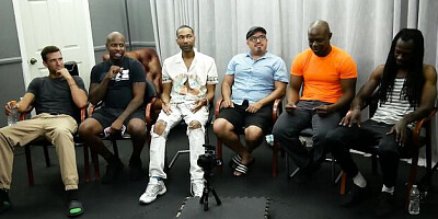 Gangbang Creampie - big tits sex