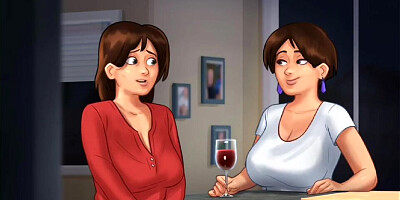 Summertime Saga #68 - Her Boyfriend likes the Juicy Taste of Her Pussy