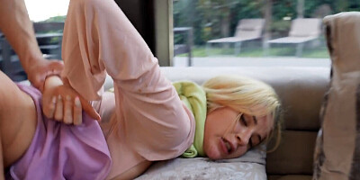 Angelique Lapiedra is pinned down and fucked by a hung brute