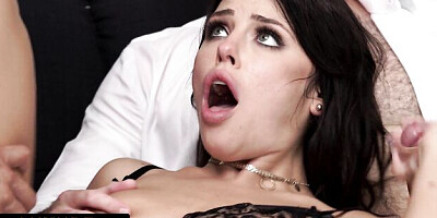Gentle Adriana's brunette action