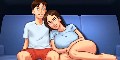 Summertime Saga #76 - Fingering His Landlady in The Bathroom While Girlfriend is Next Room