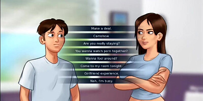 Summertime Saga #76 - Fingering His Landlady in The Bathroom While Girlfriend is Next Room