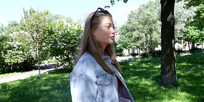 Park Flash: Casting Call Turns into Steamy Fuck With Cute Blondie