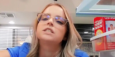 Nurse Codi Vore Is About To Go To Work But Her Boyfriend Damon Dice…