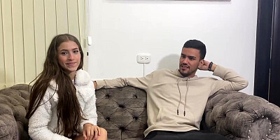 I fuck my boyfriend in a porn interview until I cum