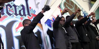 White girl Jamie Jackson bukkake facial