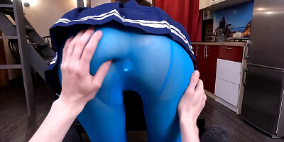 Crystal love gets her tracksuit ripped and her pussy fucked