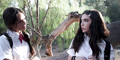 Hypnotic Jane Wilde and April Olsen's petite brunette movie
