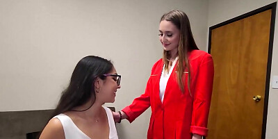 Naughty secretary filmed by her co-worker while fucking