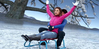 Milfy City (Xmas) # 1 It’s okay that the penis is cold, I’ll quickly warm it up with my mouth