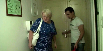 Old blondie is going to fuck silly with a horny dude