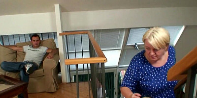 Old blondie is going to fuck silly with a horny dude