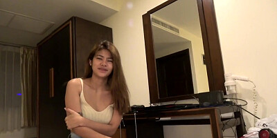 Sweet Thai Girl Gets Her Hairy Pussy Filled With Cum!