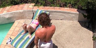 Spyfam Pervert Stepbro Stalks Step Sis While Sun Bathing (Aria Sky)
