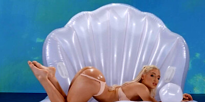 Queen of the ocean nicely drilled by handsome guy with mustache