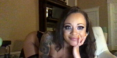 Petite chick Holly Hendrix is teasing her fans in live webcam show
