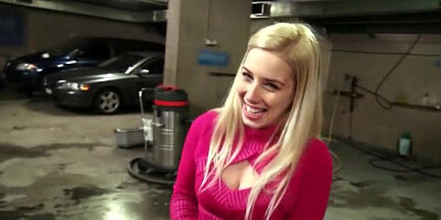 Sexy Eurobabe Ellen fucked in a car park