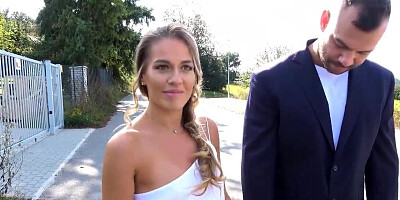 Hunter pounds a submissive bride in a taboo XXX video