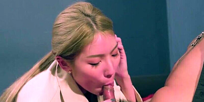 Hot lady from China bangs at the bar and loves big dicks