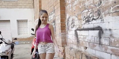 First Anal Quest - tiny tits porn