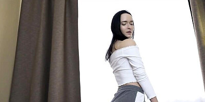 Teen first anal video with explosive Sasha Sparrow from First Anal Quest