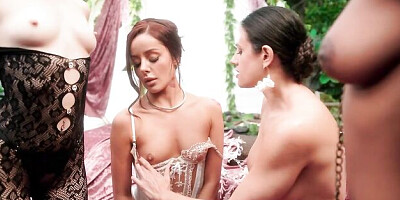 Graceful Vanna Bardot and Demi Hawks - posing video - Wicked Pictures