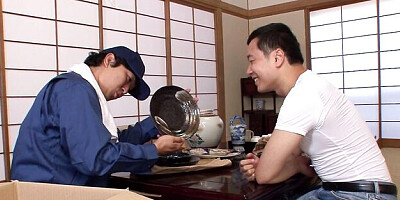 Engaging Nozomi's handjob action