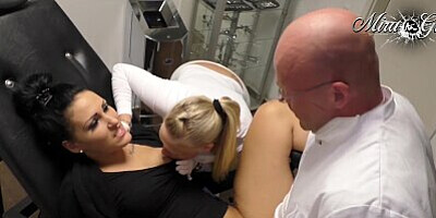 My gynecologist gets me pregnant. His assistant helps