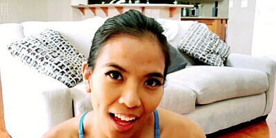 Asian Slut Fucks Before Meeting w/ Boyfriend