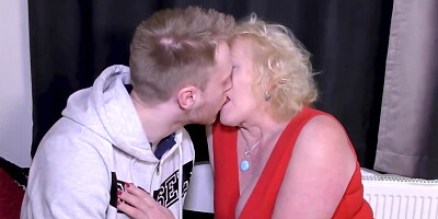 Dirty mature woman sucks cock and gets fucked from behind