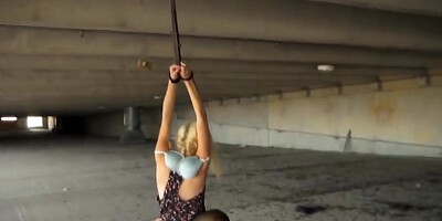 Poor teen Piper Perri tied and fucked by a sadistic thug