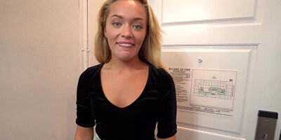 Blonde understands she has to hook up with the agent