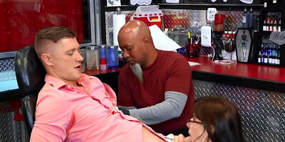 Marketing ploy to promote tattoo parlor in form of fucking