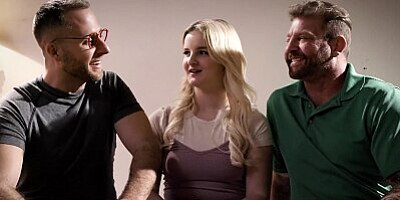 PURE TABOO Busty Teen Eliza Eves Agrees To A Threesome With Her Freaky Neighbors