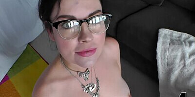 Hot Milf Sovereign Syre Sucks & Gets Facialized By A Huge French Cock!