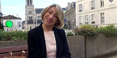 Beautiful French MILF Waiting Outside To Be Picked Up & Fucked In Her Ass