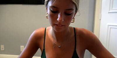 Sorority Girl gets Cum on her Bikini!