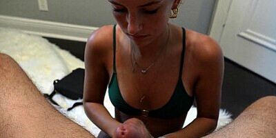 Sorority Girl gets Cum on her Bikini!