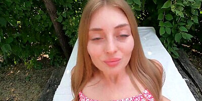 CAN YOU HELP BUILD A FIRE AND FRY THE MEAT? Hot neighbor found a reason to fuck and get Cumshot 4K