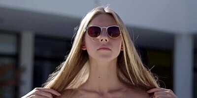 ULTRAFILMS Gorgeous model Anjelica getting slammed in the ass by the pool