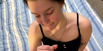 She loves CUM in HER MOUTH