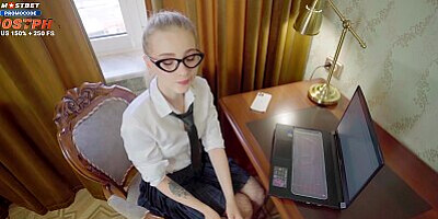 Boss fucks me while I'm talking to my husband on the phone